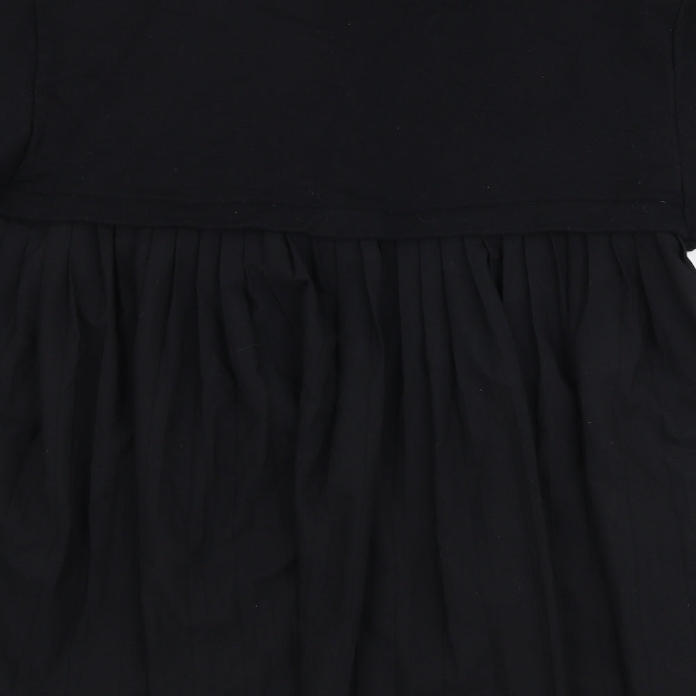 Zara Womens Black Cotton Pullover Sweatshirt Size M Pullover