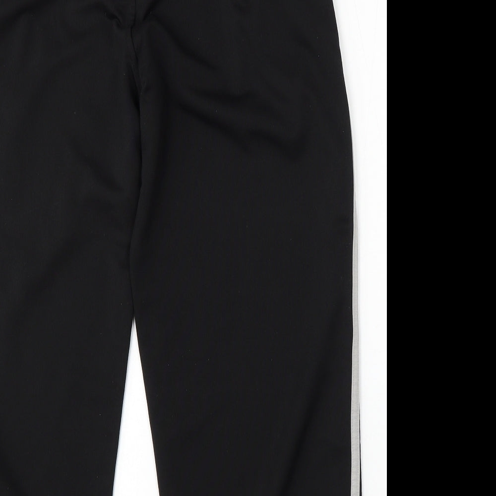 Zantos Mens Black Polyester Jogger Trousers Size S L27 in Regular