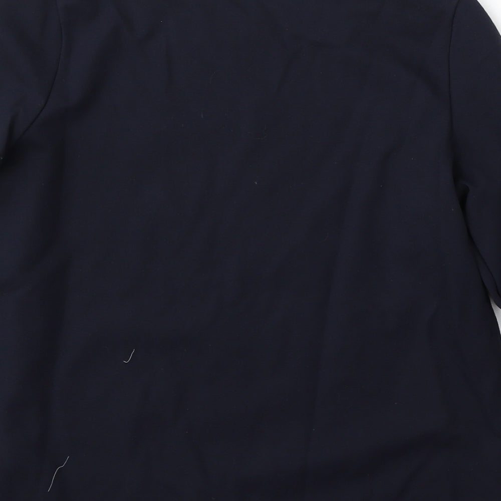 Preworn Womens Blue Rayon Pullover Sweatshirt Size M