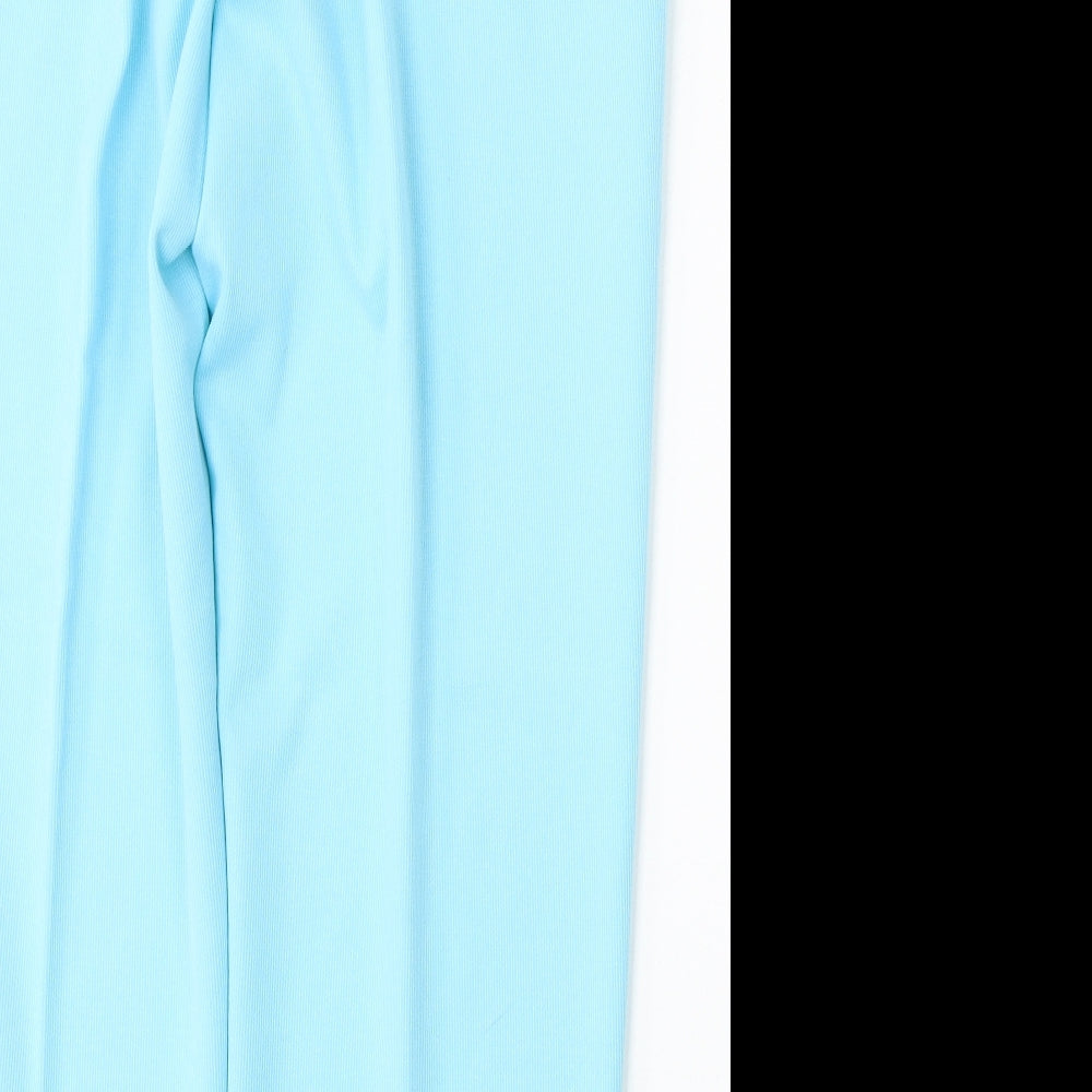 Toddy Womens Blue Polyester Trousers Size 34 L28 in Regular