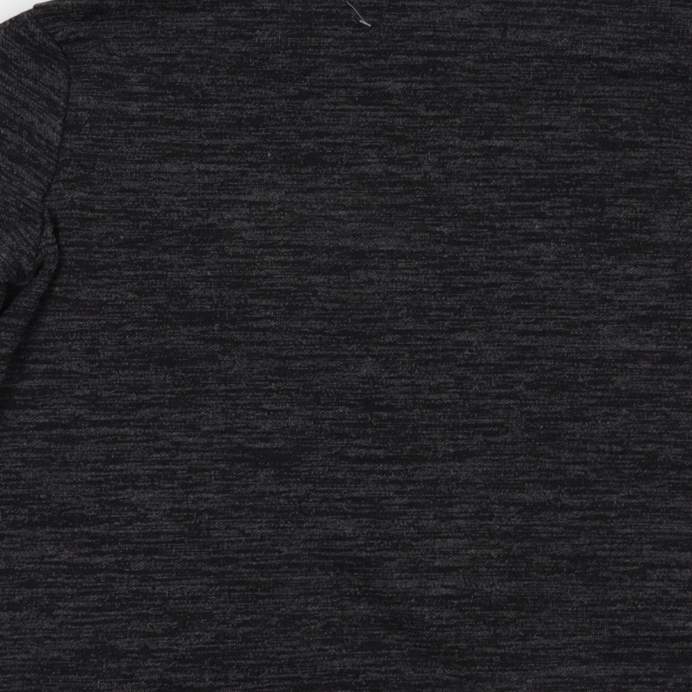 Preworn Womens Grey Polyester Pullover Sweatshirt Size L Zip