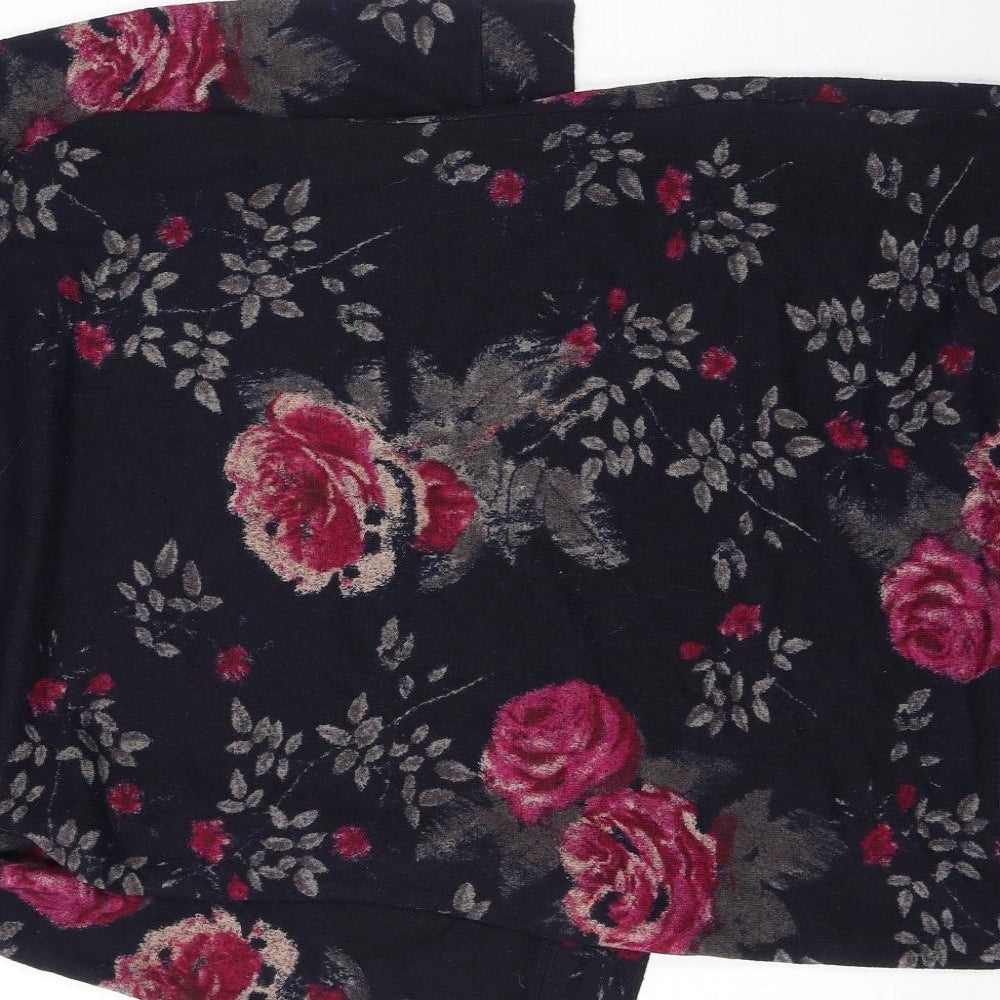 Marks & Spencer Womens Multicoloured Round Neck Floral Polyester Pullover Jumper Size 10
