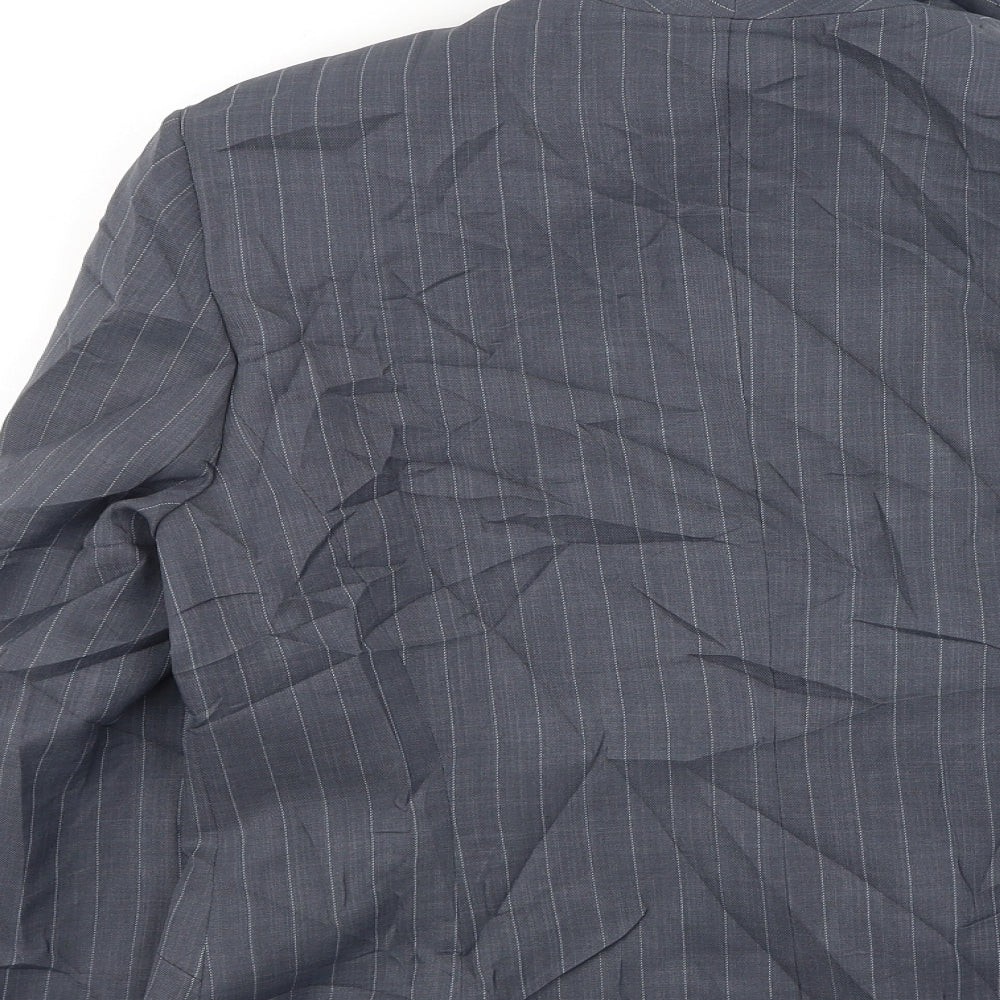 Dorothy Perkins Womens Grey Striped Jacket Size 12