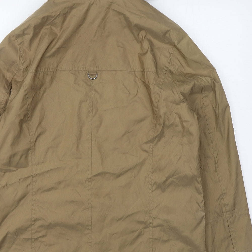 Goldix Womens Brown Trench Coat Coat Size 14 Zip