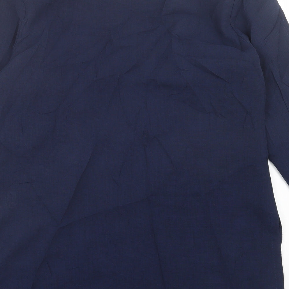 Award Womens Blue Jacket Blazer Size 12 Button