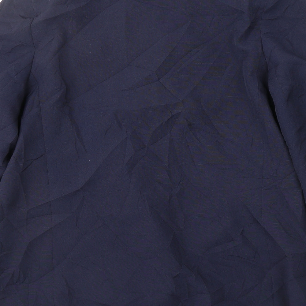 Citilities Womens Blue Polyester Jacket Suit Jacket Size 14