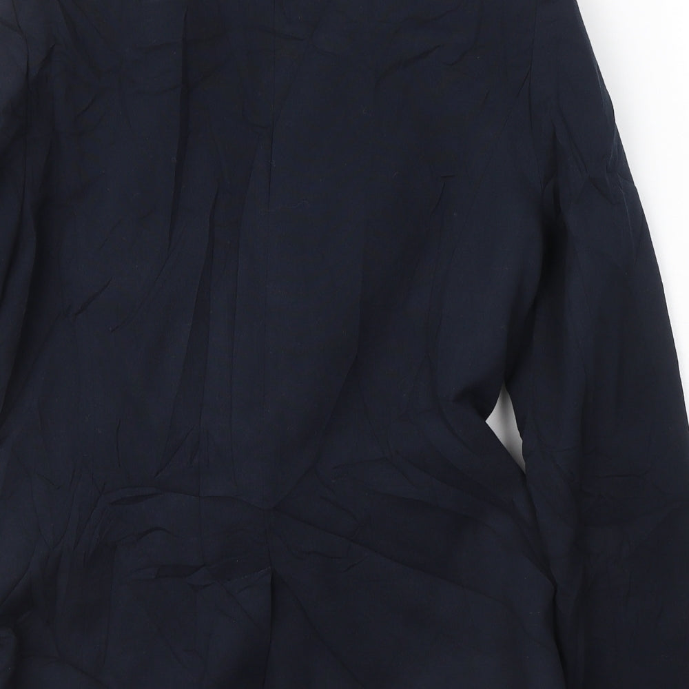 NEXT Womens Blue Wool Jacket Suit Jacket Size 12