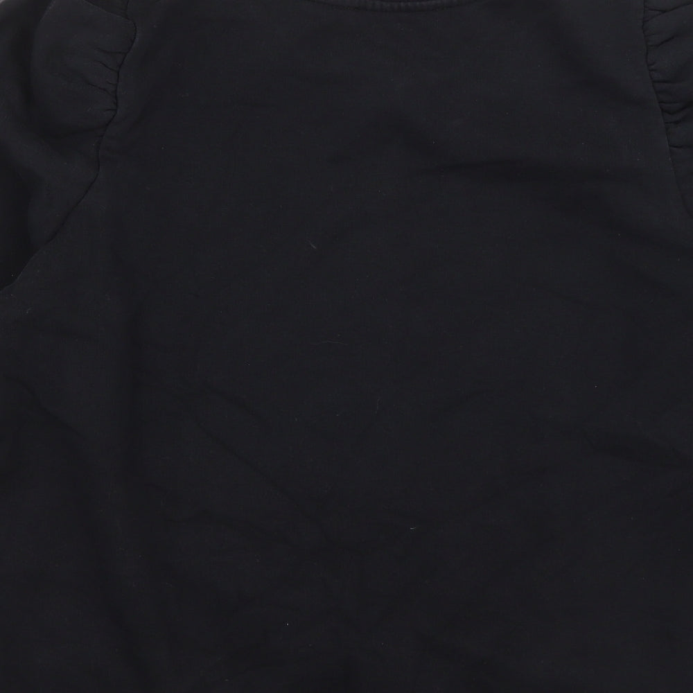 George Womens Black Cotton Pullover Sweatshirt Size S