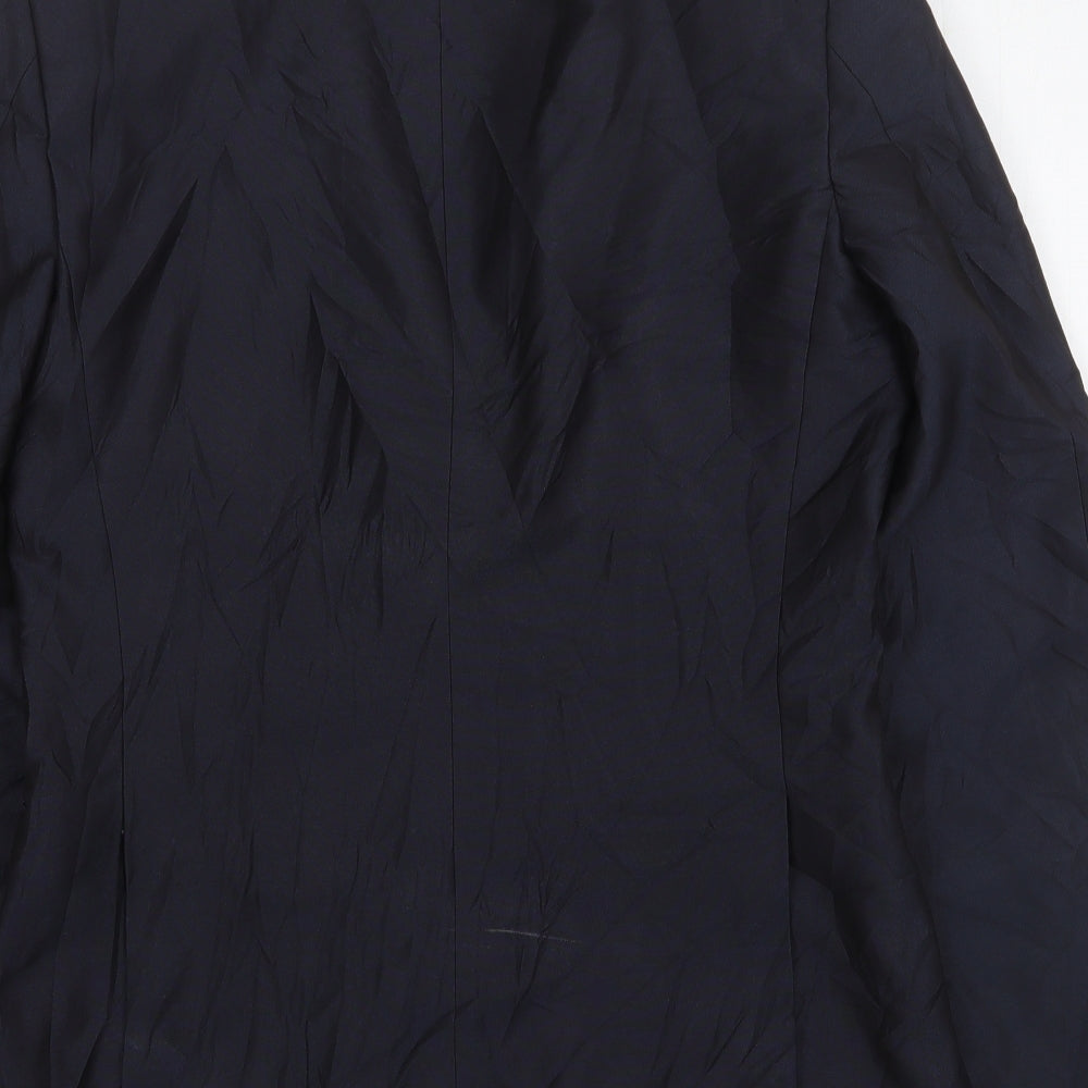 Ventuno 21 Mens Blue Polyester Jacket Suit Jacket Size 38