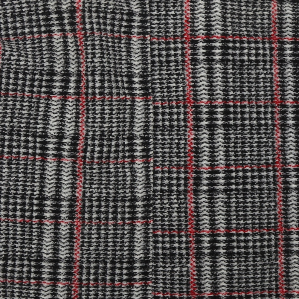 Primark Womens Grey Check Jacket Coatigan Size 10