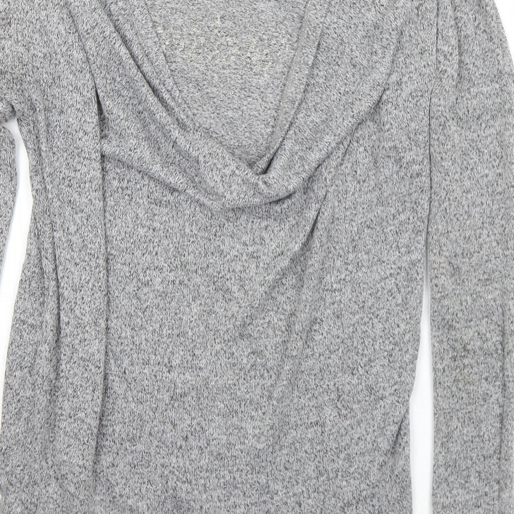 River Island Womens Grey Round Neck Polyester Pullover Jumper Size 8 - J'adore