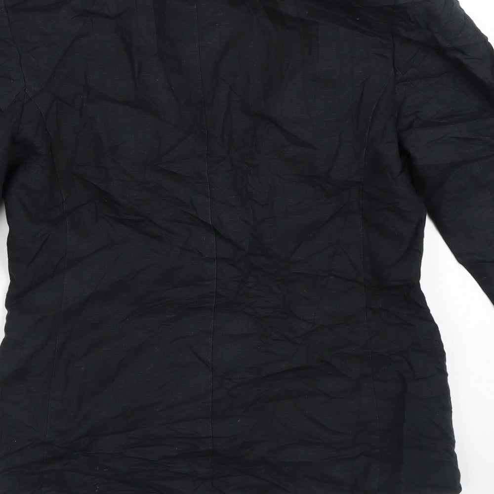 St Michael Womens Black Jacket Blazer Size 10