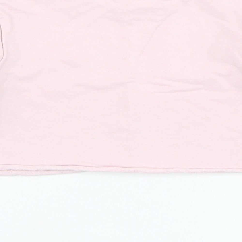 George Girls Pink Cotton Pullover Sweatshirt Size 4-5 Years Pullover - Follow your heart