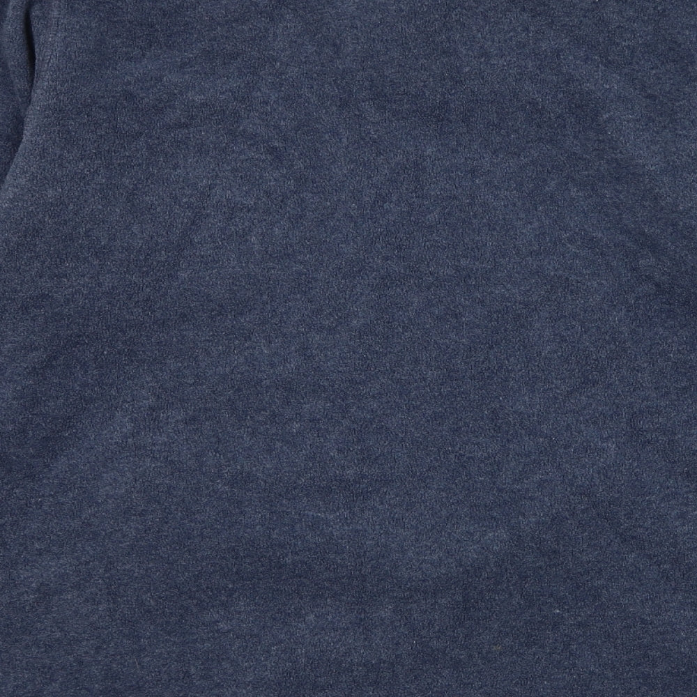 Active Womens Blue Polyester Full Zip Sweatshirt Size 12 Zip