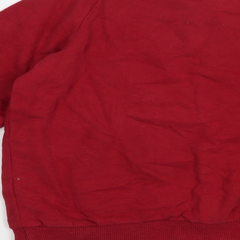 Primark Boys Red Cotton Pullover Sweatshirt Size 6-7 Years Pullover - Rudolph Christmas