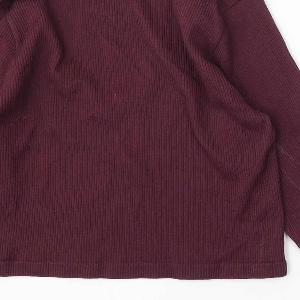 Dunnes Stores Womens Purple Round Neck Nylon Pullover Jumper Size M