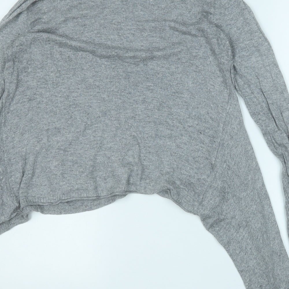 NEXT Womens Grey Round Neck Viscose Pullover Jumper Size 12