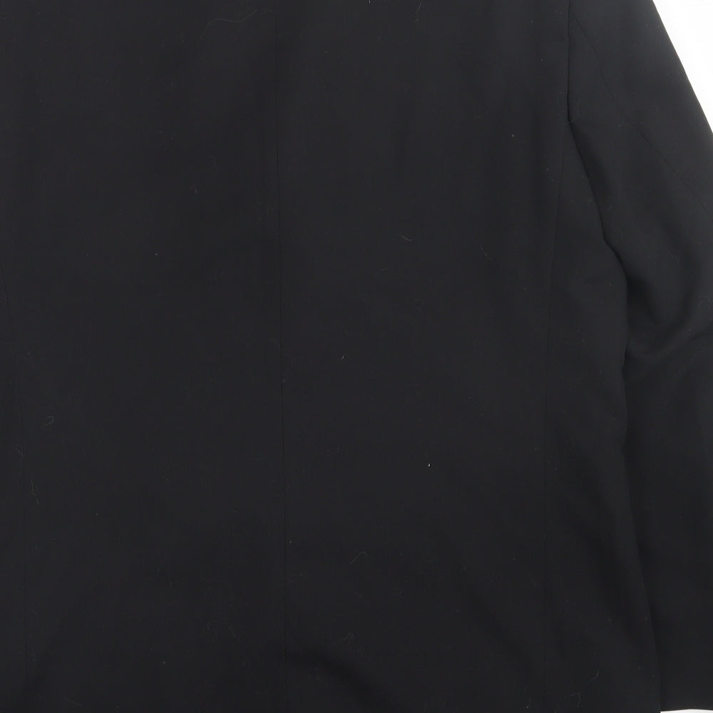 Johnathan Adams Mens Black Polyester Jacket Suit Jacket Size 40