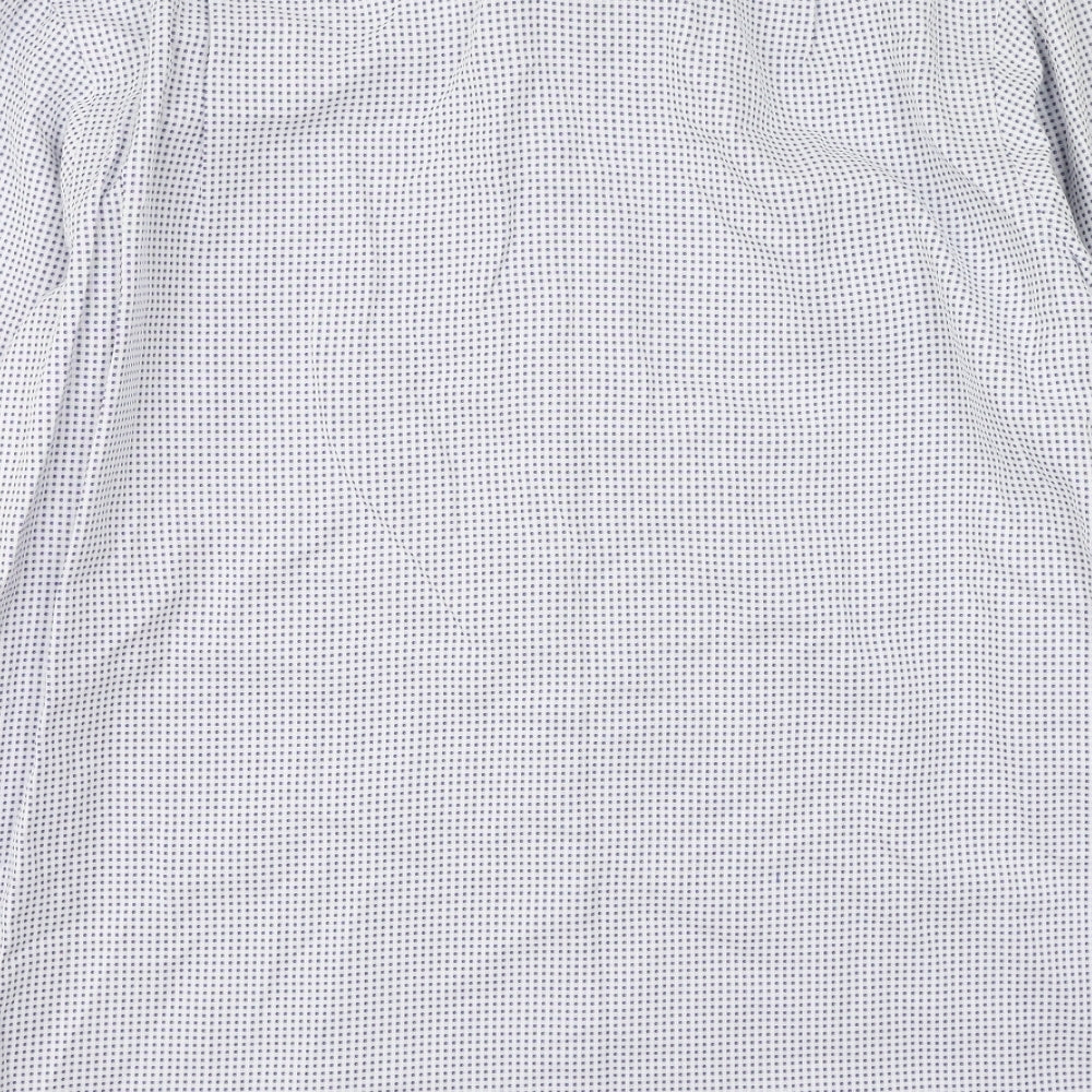 Charles Tyrwhitt Mens Blue Cotton Button-Up Size 42 Collared
