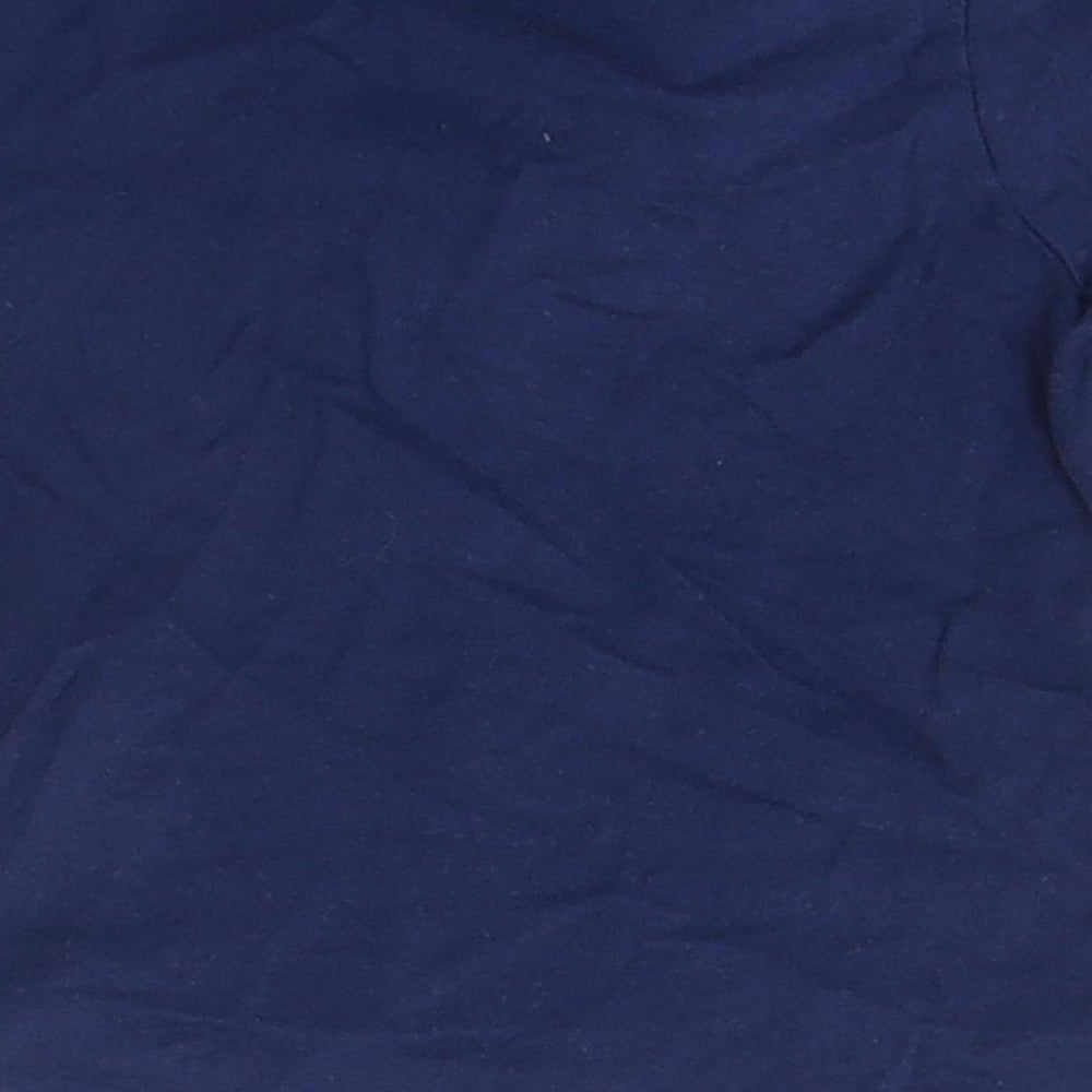 IUPILU Boys Blue Cotton Basic T-Shirt Size 3-6 Months Collared Pullover