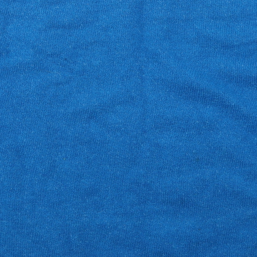 George Womens Blue Crew Neck Acrylic Pullover Jumper Size 16