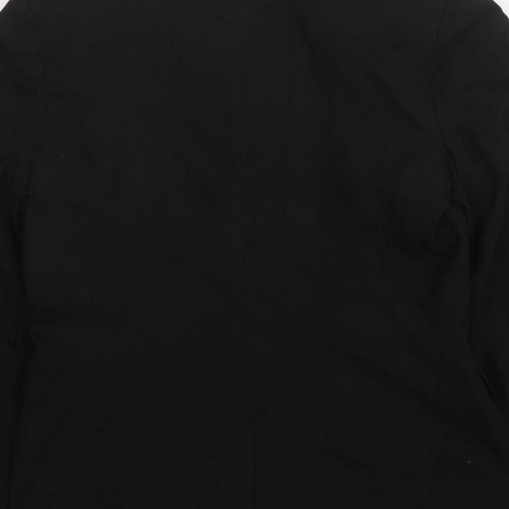 Atmosphere Womens Black Polyester Jacket Suit Jacket Size 8