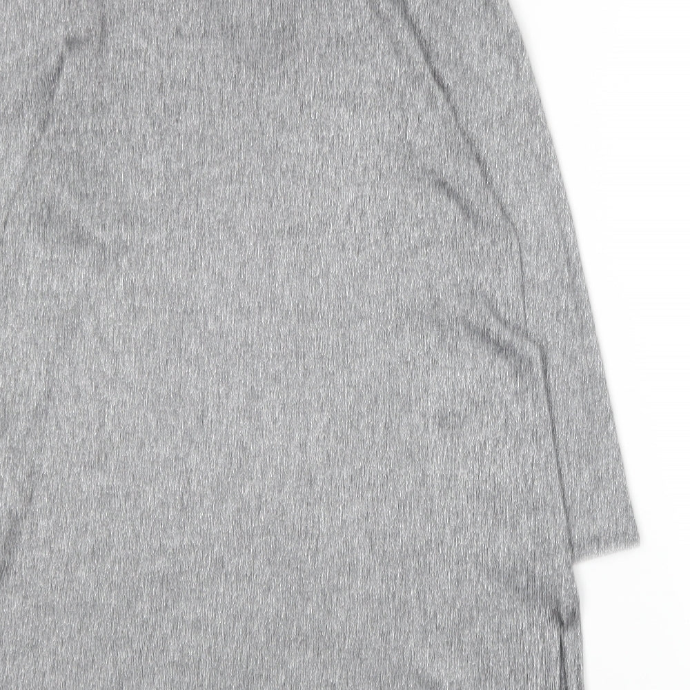 F&F Womens Grey Round Neck Viscose Pullover Jumper Size 12