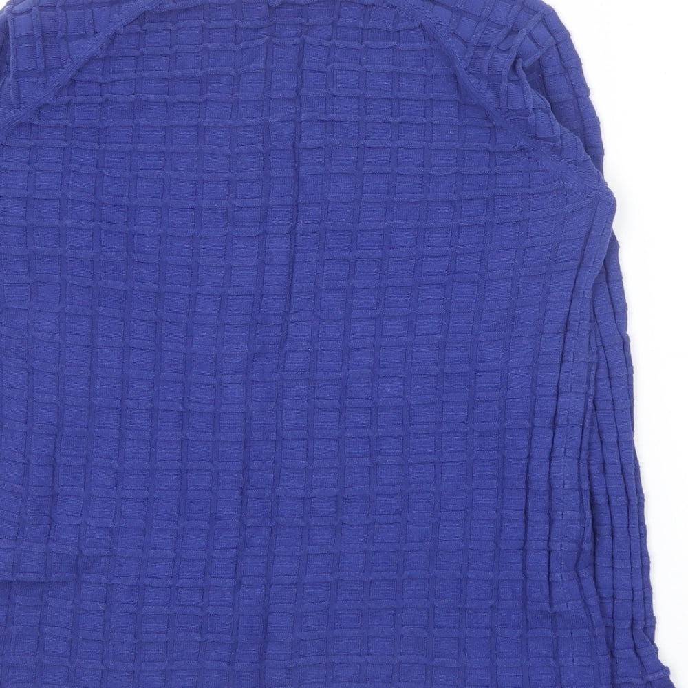 ESMARA Womens Blue Round Neck Cotton Pullover Jumper Size L