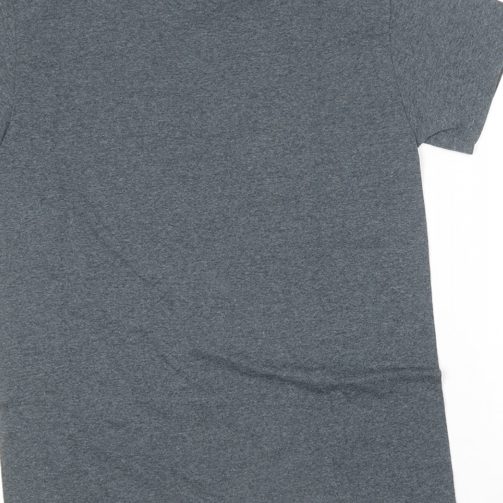 Gildan Mens Blue Cotton T-Shirt Size S Round Neck - Canada
