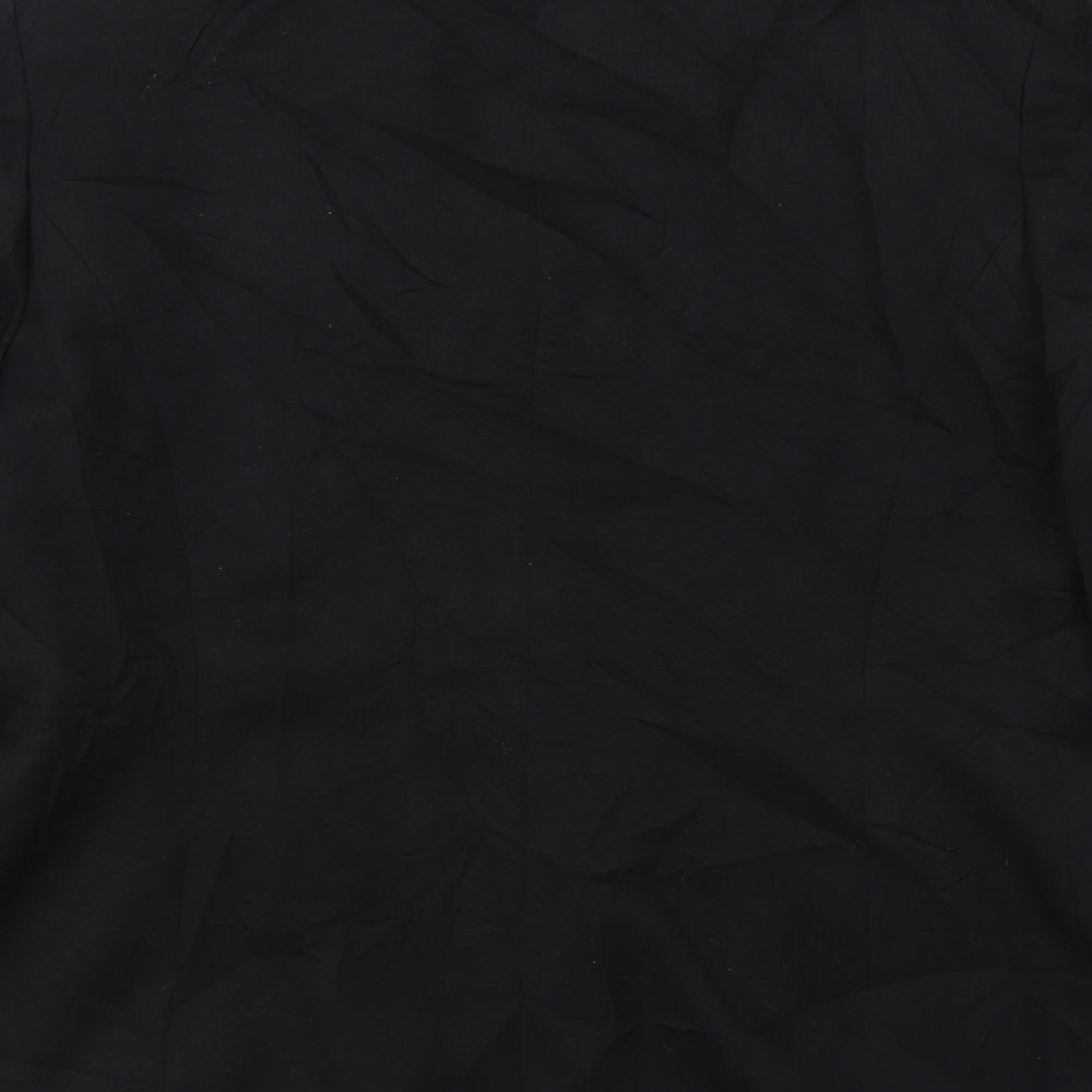 BHS Womens Black Jacket Blazer Size 12 Button