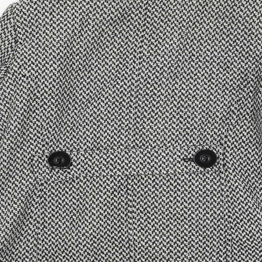 Debenhams Womens White Overcoat Coat Size 16 Button