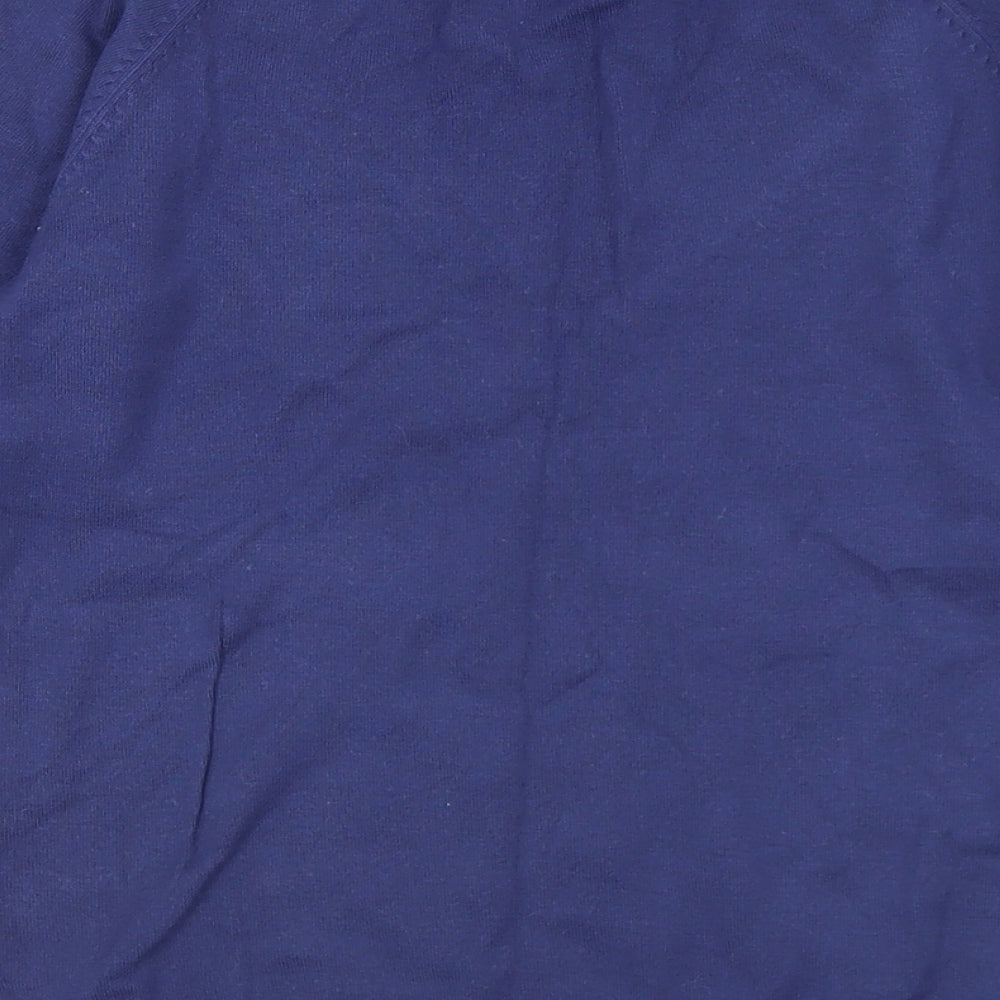 Atmosphere Womens Blue V-Neck Acrylic Pullover Jumper Size 12 - 12-14