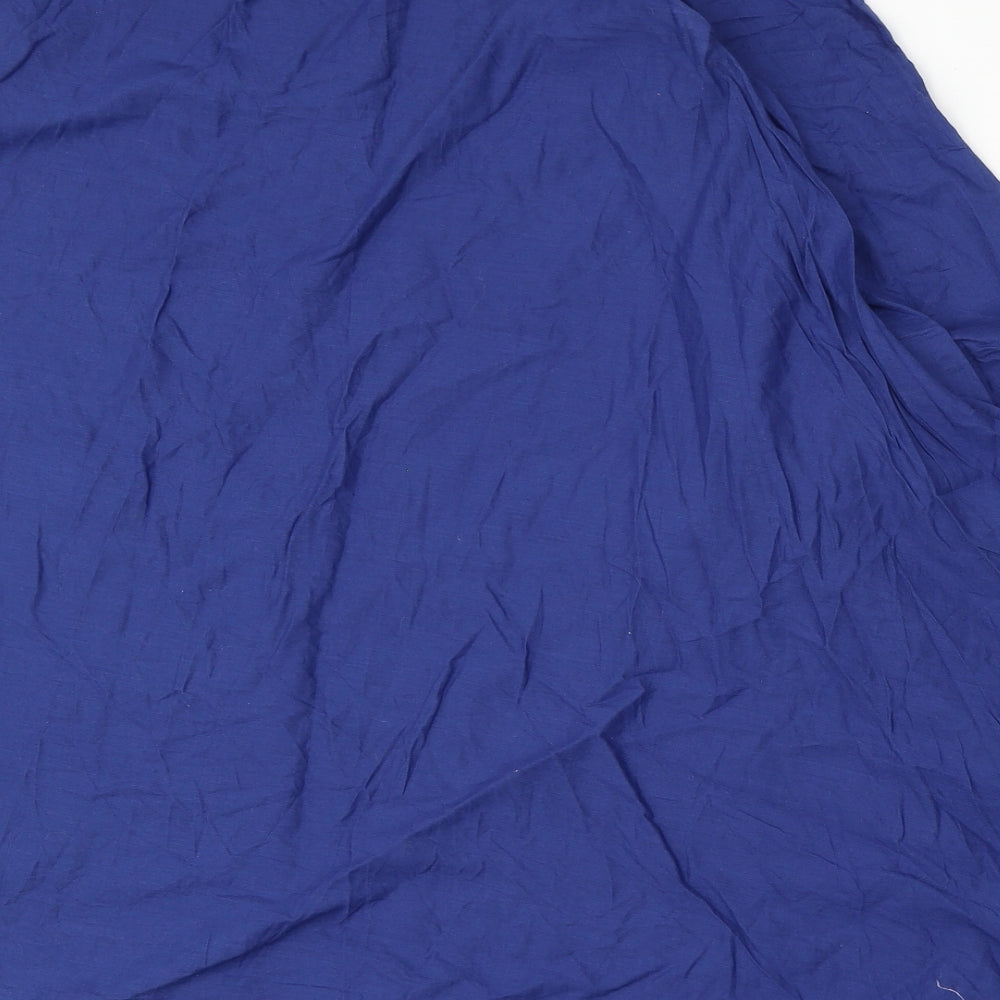 Mausummery Womens Blue Polyester Shift Size S Round Neck