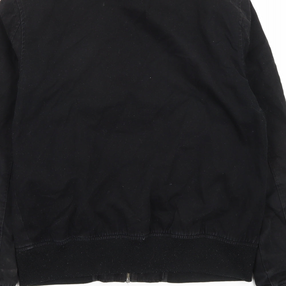 New Look Mens Black Jacket Size S Zip