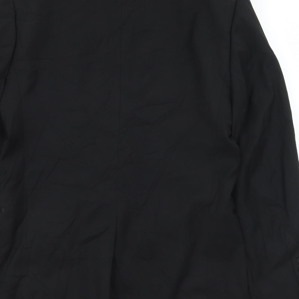 Taylor & Wright Mens Black Polyester Jacket Suit Jacket Size 38