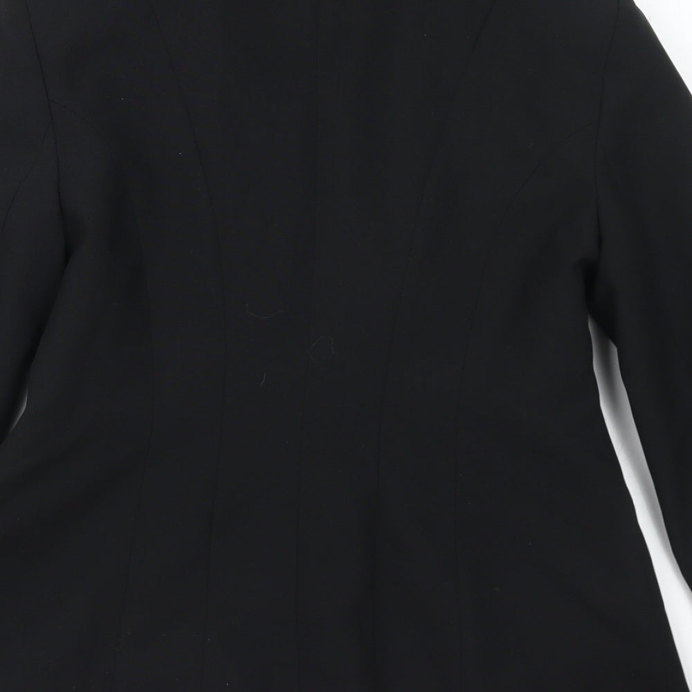 Peacocks Womens Black Polyester Jacket Suit Jacket Size 10