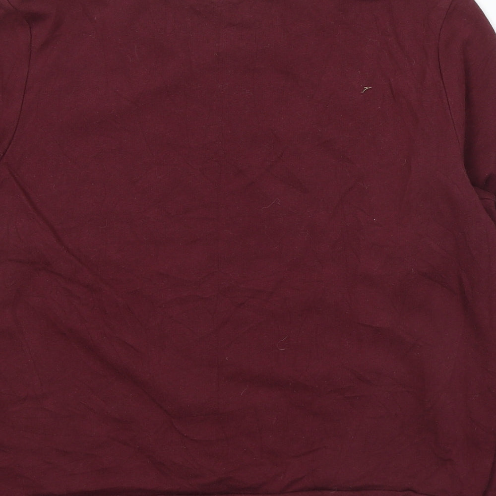 Divided by H&M Womens Red Cotton Pullover Sweatshirt Size L Pullover