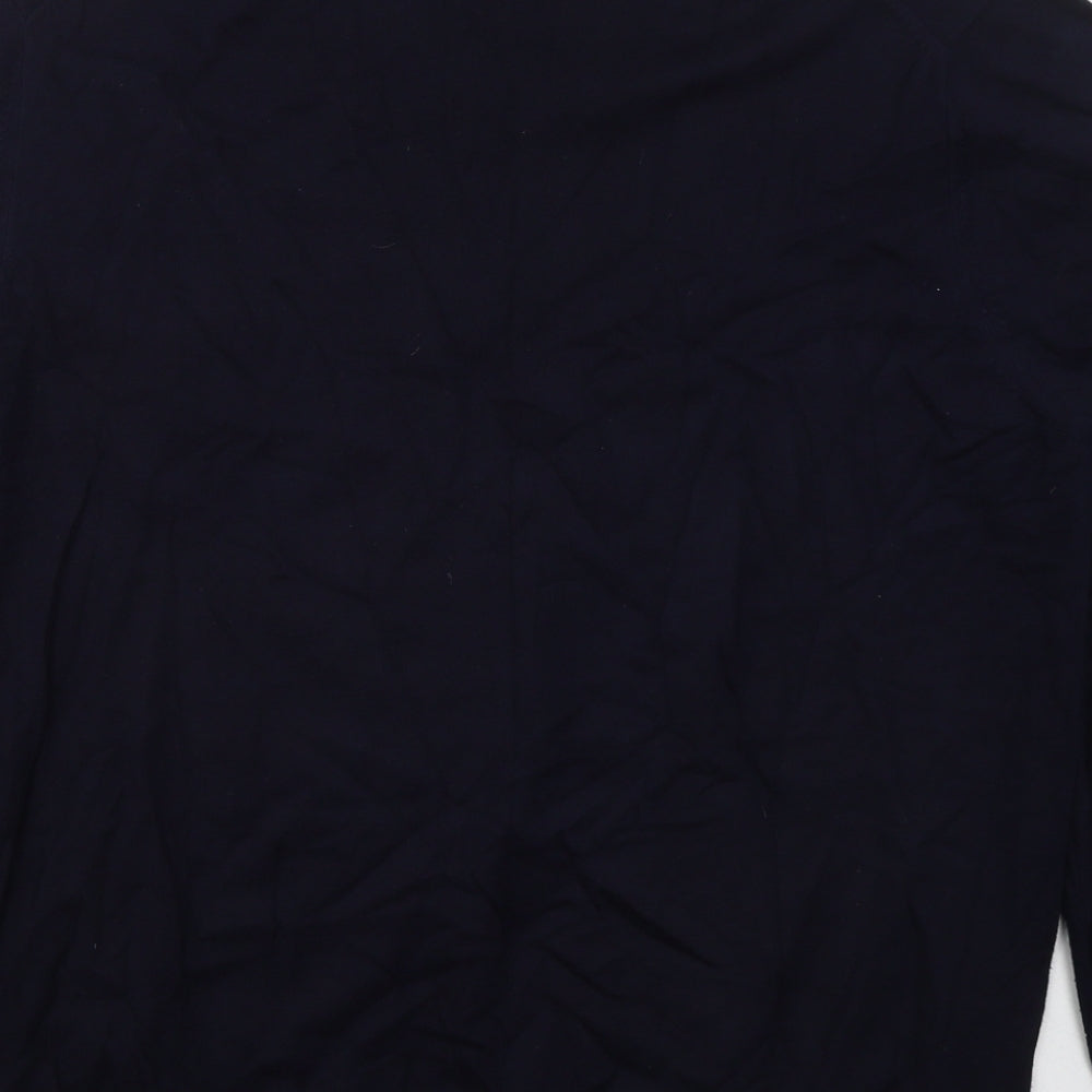 NEXT Mens Blue V-Neck Cotton Pullover Jumper Size L