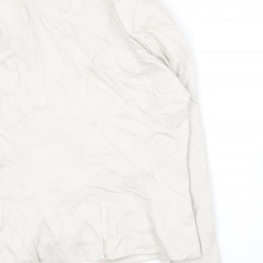 Pimkie Womens Ivory Jacket Blazer Size L