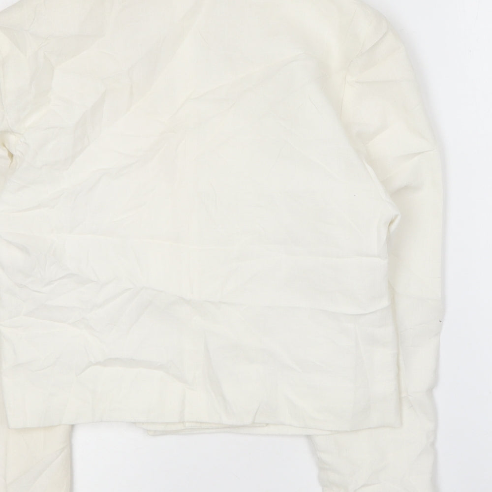 Hamells Womens White Jacket Blazer Size 12