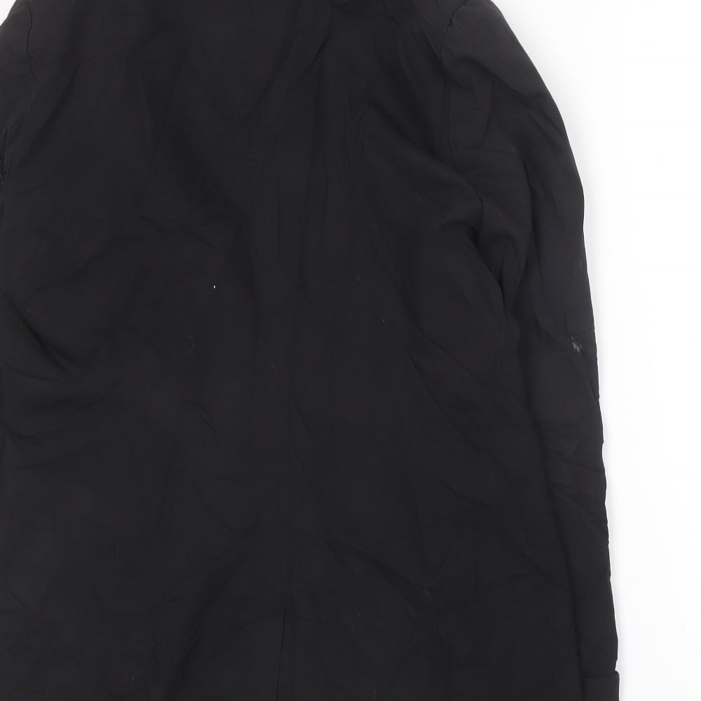 Denim & Co. Womens Black Jacket Blazer Size 12