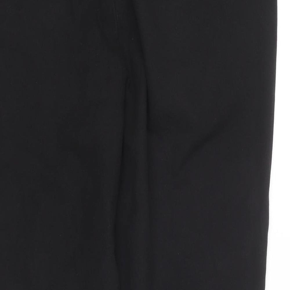 Kley Womens Black Cotton Trousers Size 18 L23 in Regular