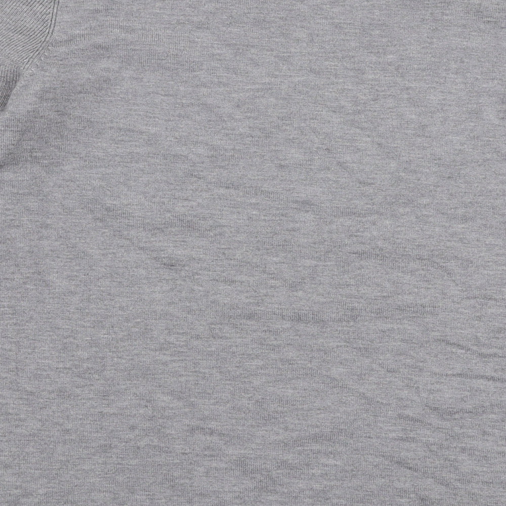 Klass Womens Grey Round Neck Viscose Pullover Jumper Size S