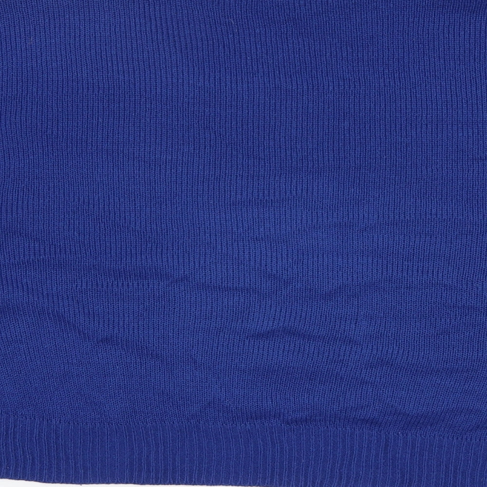 H&M Womens Blue Roll Neck Acrylic Pullover Jumper Size M