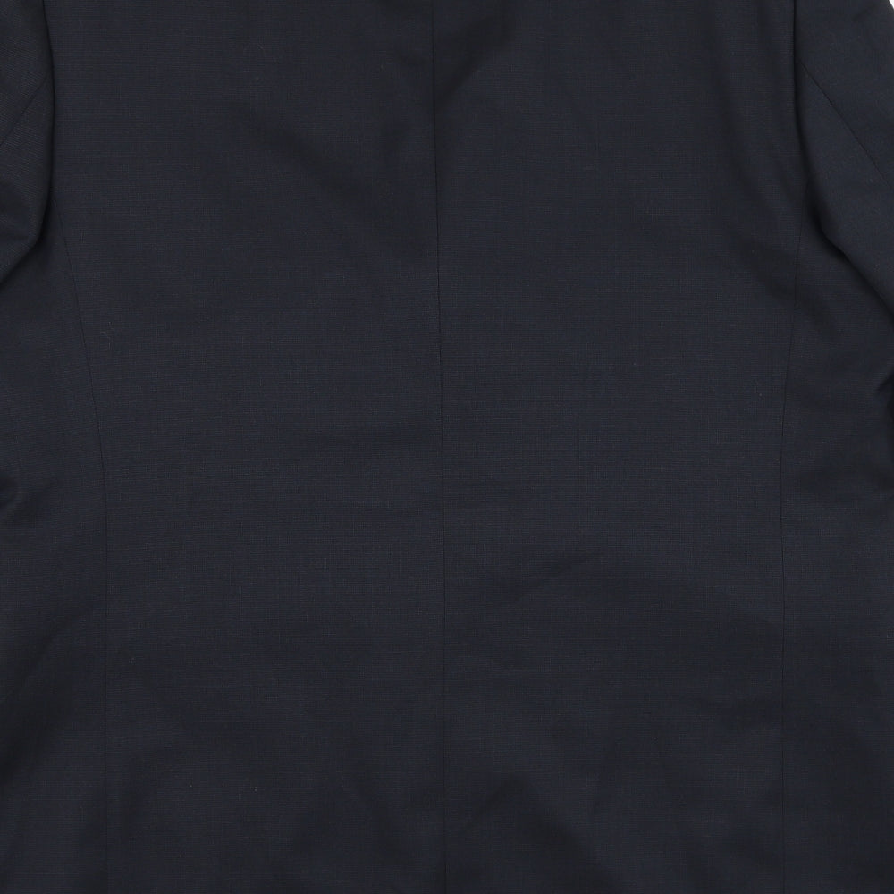 Burton Mens Blue Polyester Jacket Suit Jacket Size 42
