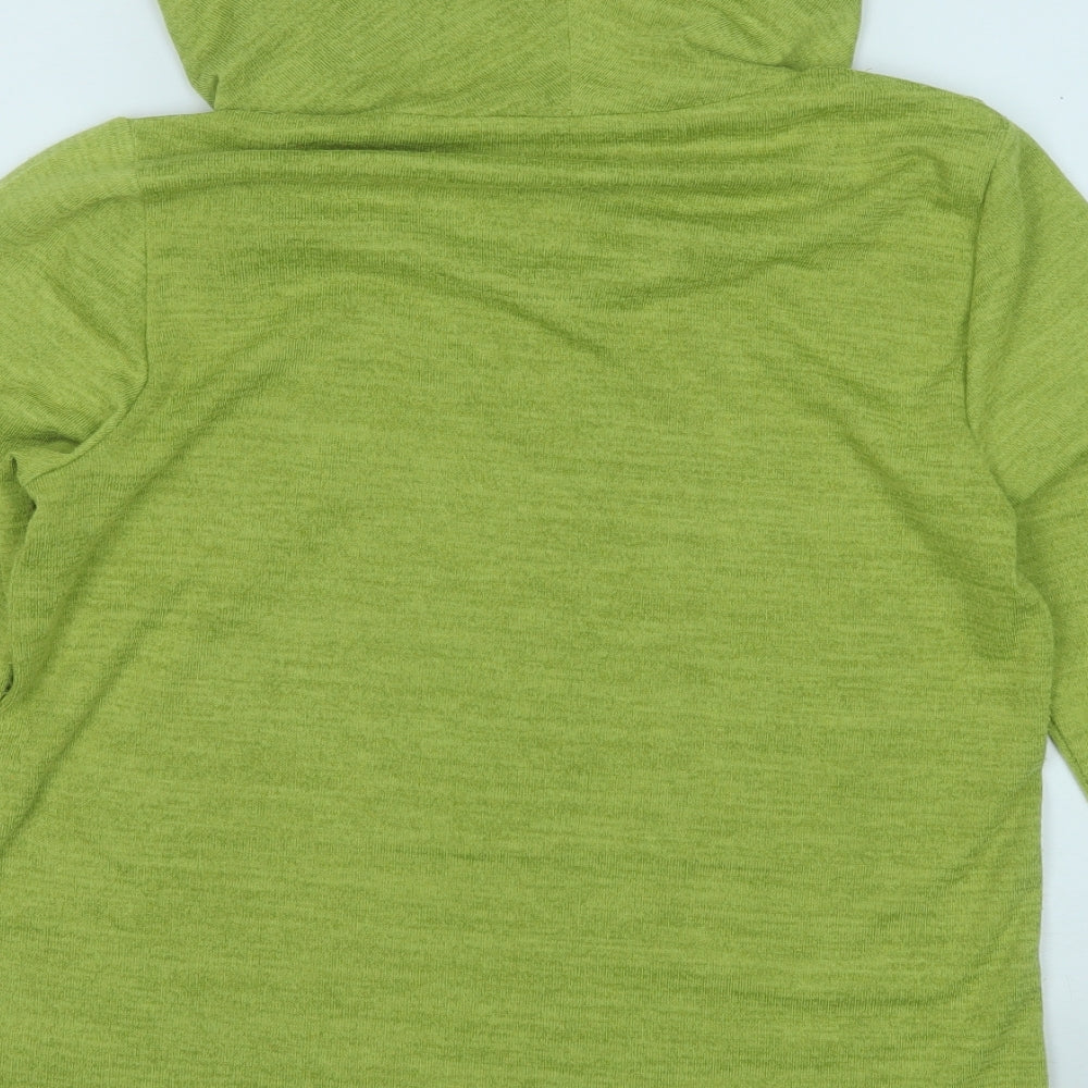 TIGI Womens Green Roll Neck Polyester Pullover Jumper Size 10