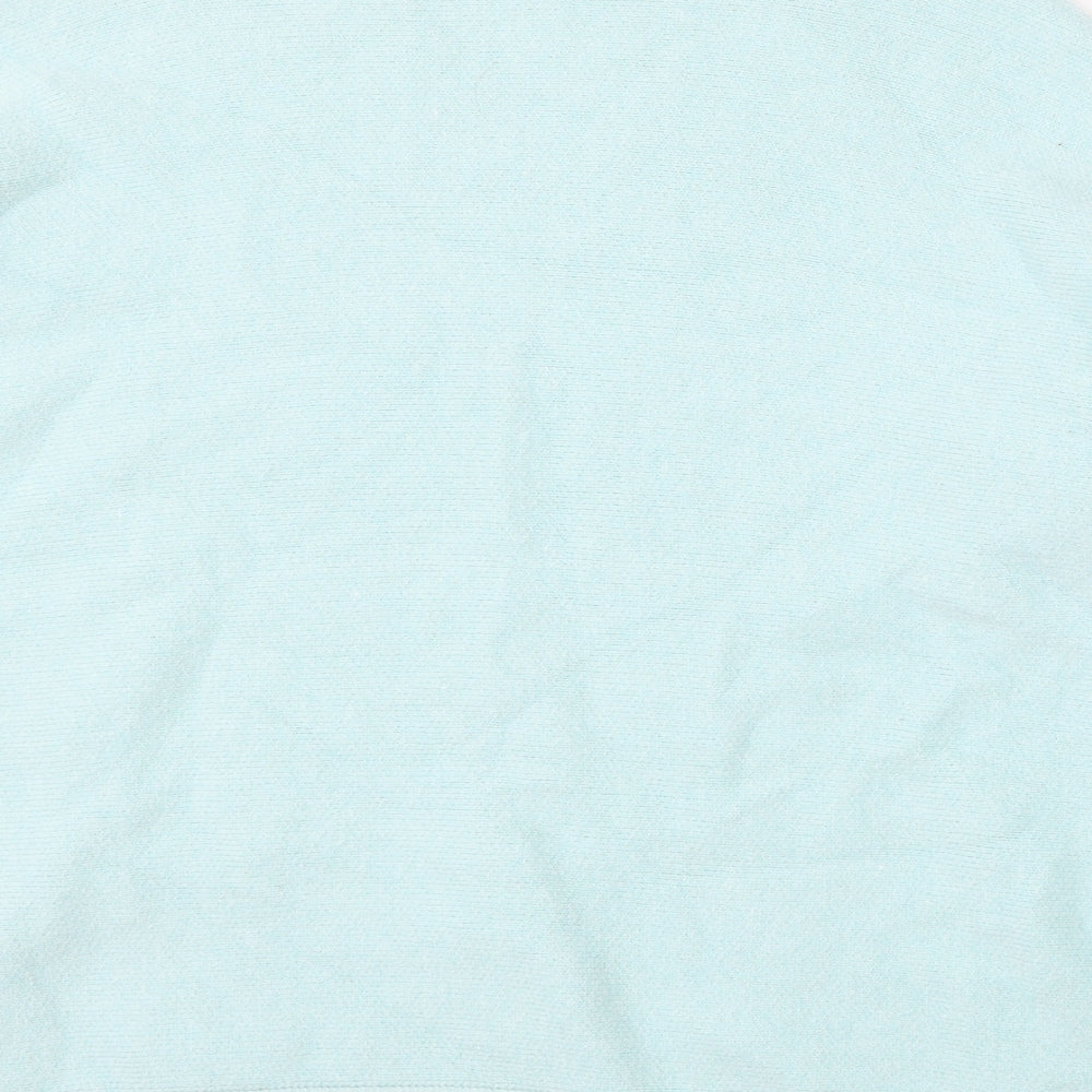 TU Womens Blue Round Neck Polyester Pullover Jumper Size L