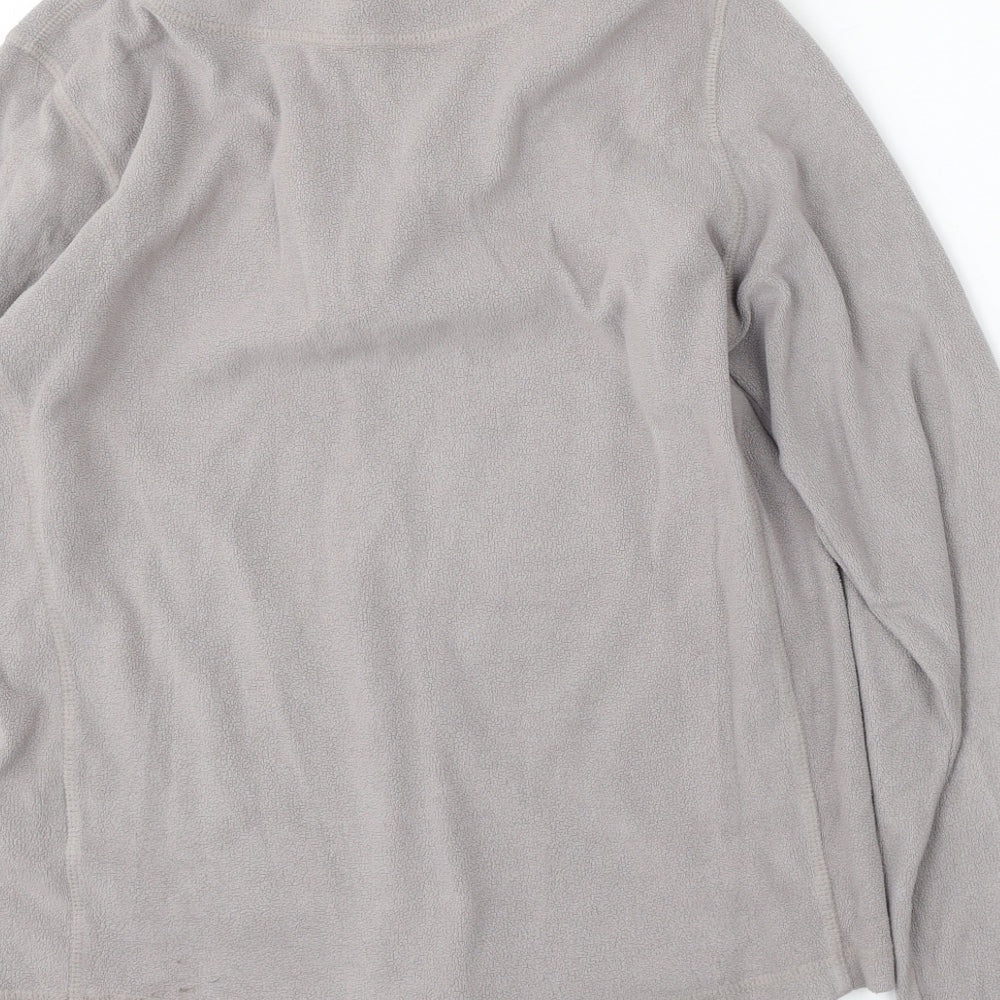 Millie fox Womens Grey Polyester Pullover Sweatshirt Size 14 Zip