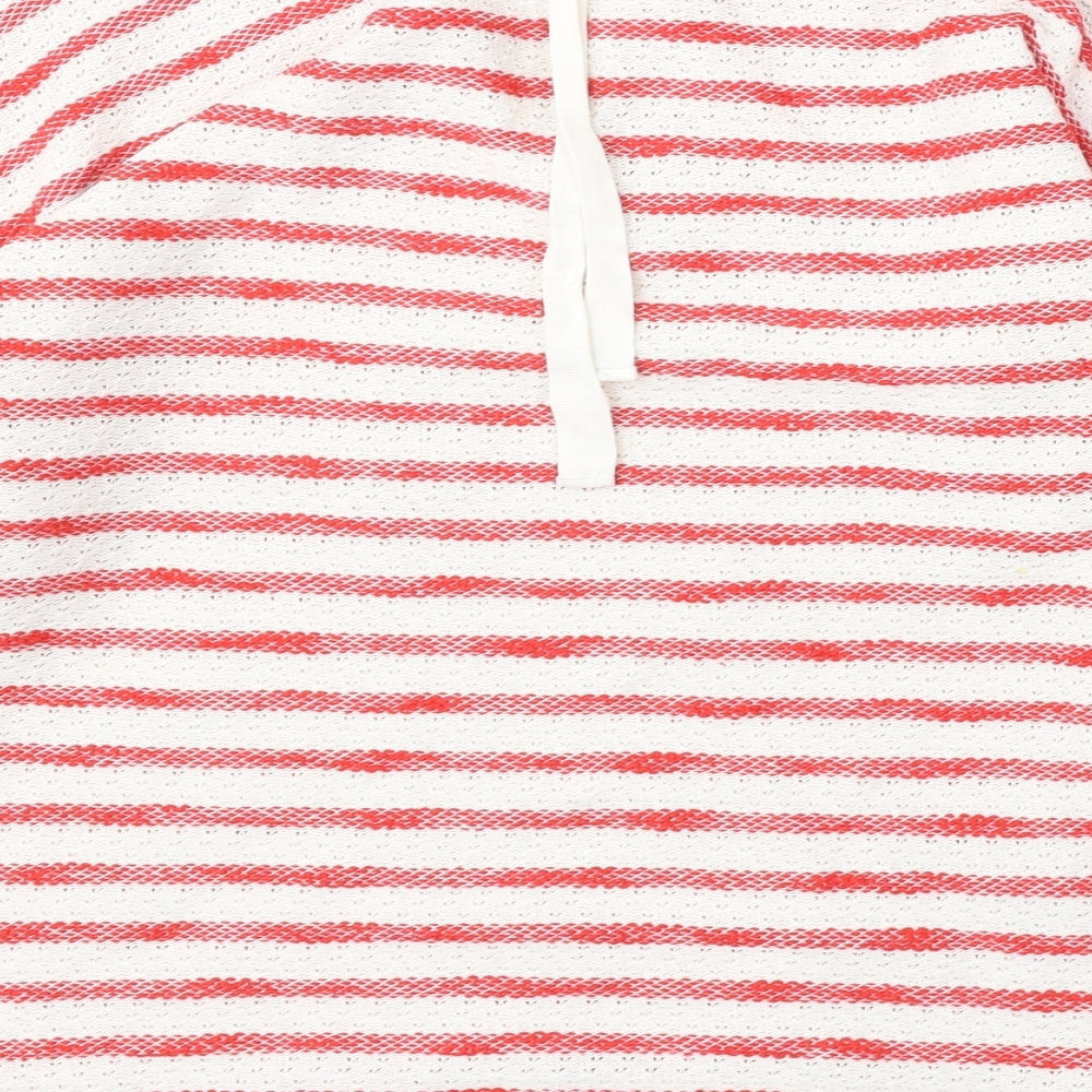 NEXT Womens Multicoloured Round Neck Striped Cotton Pullover Jumper Size 10