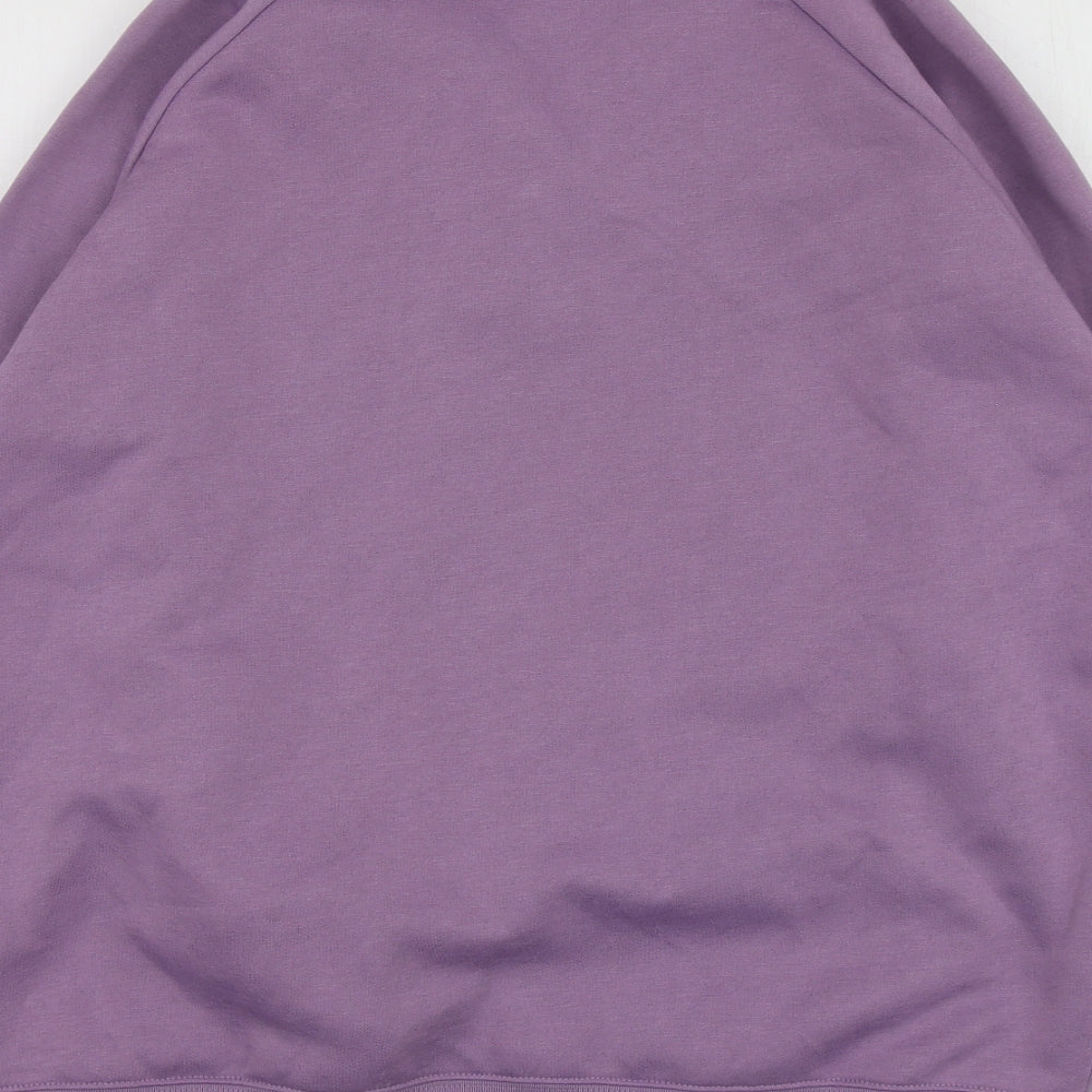 Damrat Womens Purple Polyester Pullover Hoodie Size 14
